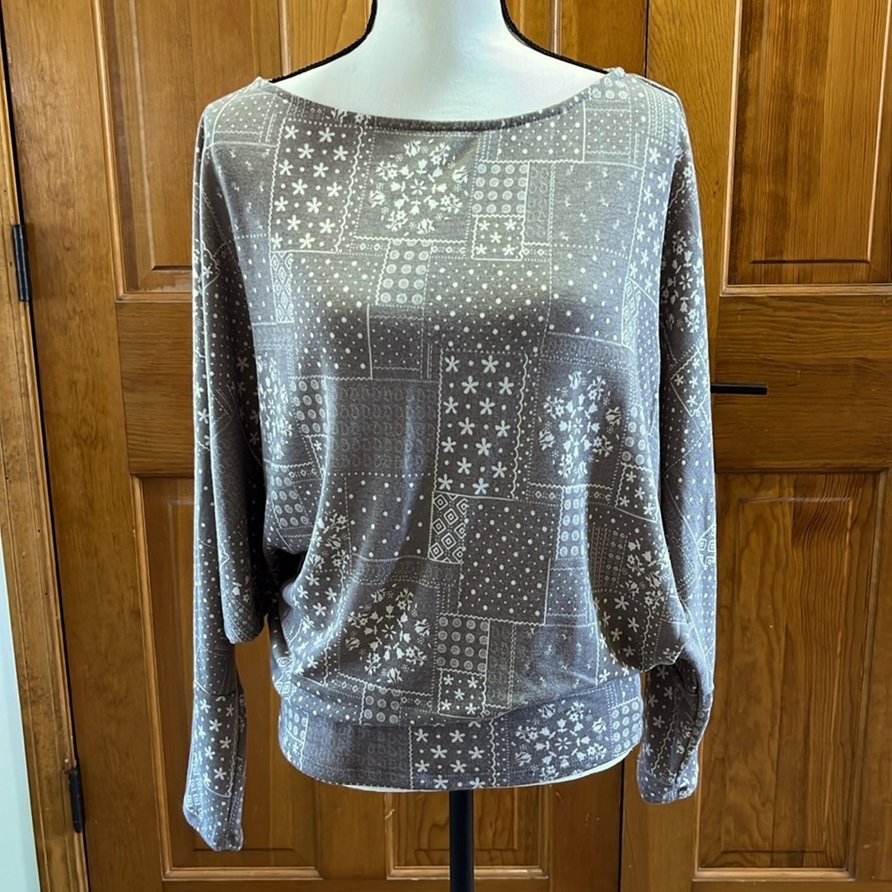 NWOT Boho Dolman Sleeve Slouchy Fit Top